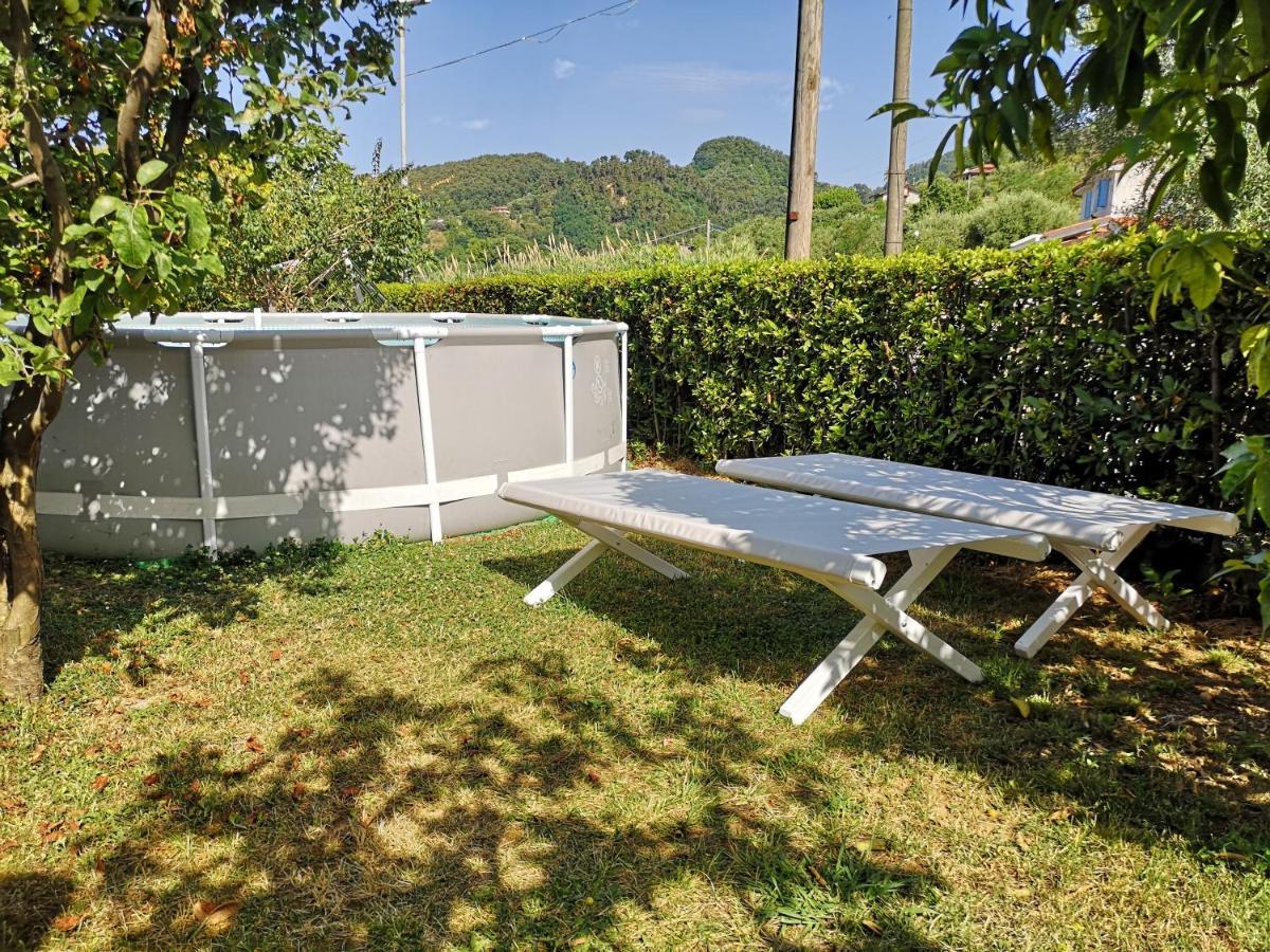 Villa Parte Di Casa Con Giardino E Piscina Pietrasanta Exterior foto